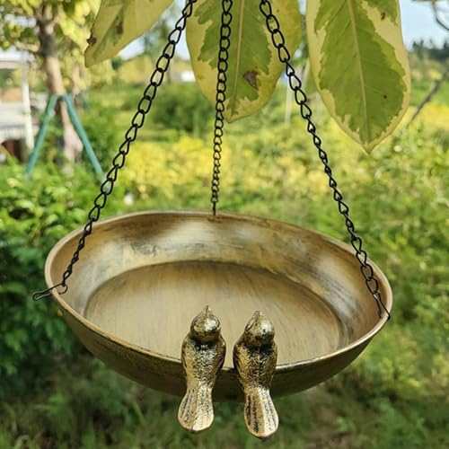 Bain d'oiseaux extérieur résistant à la rouille en métal durable - 3