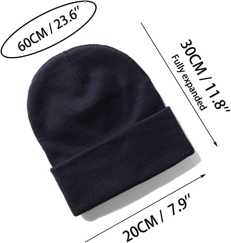 Wholesale 24 Pcs Knit Beanie Hats Unisex Design Your Own Hat Embroideried