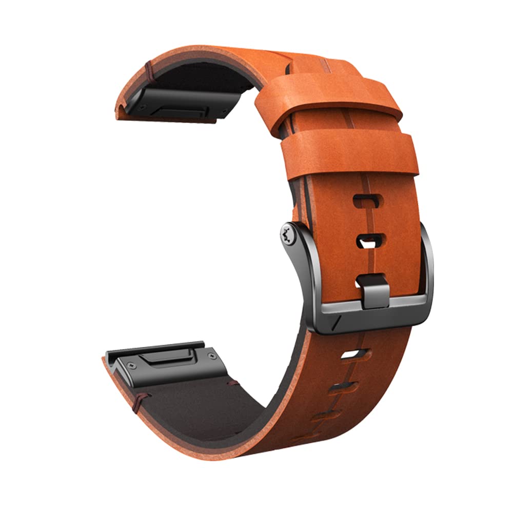 22 26 mm pasek do smartwatcha Garmin Fenix 7 7X 5 5X Plus 6 6X Pro 3 3HR pasek do smartwatcha oficjalne skórzane akcesoria do bransoletek
