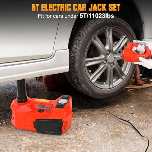 Rengue RG-ECJ01 Electric Car Jack, 5 Ton/11023 Lbs Floor Jack Lift thumb #1