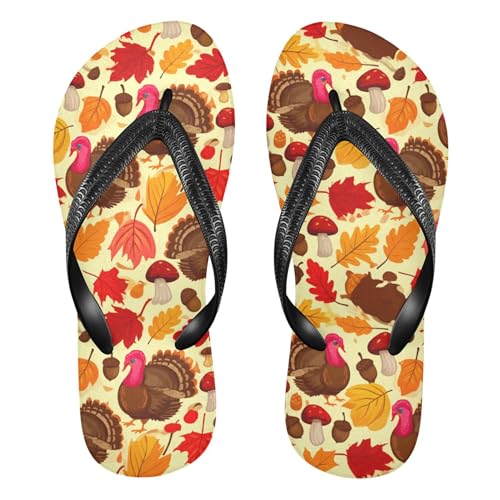 Burbuja Turkeys Flip Flops for Women Men, Soft Thong Sandals Rubber Slippers for Pool Beach Essentials