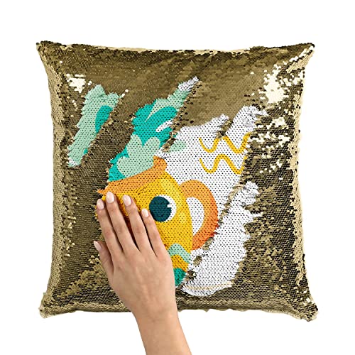 Coussin astrologie Verseau pour illuminer votre salon chic - 3