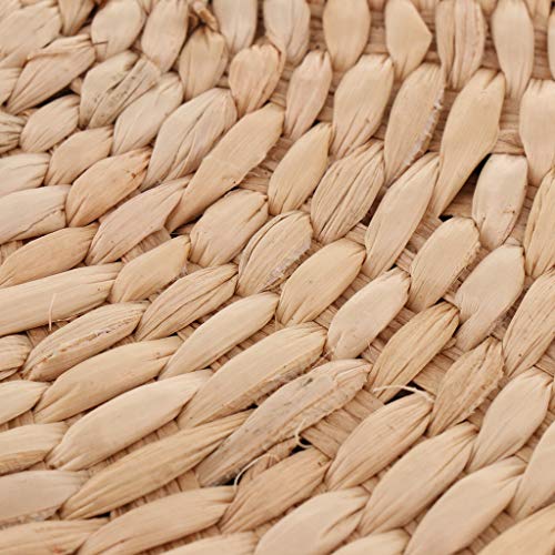 Fenteer Vloerkussens van Geweven Stro, Zitkussens, Yogamat, Rond, Gevlochten, Zithoogte 30 Cm - 30x30x20cm - Image 5