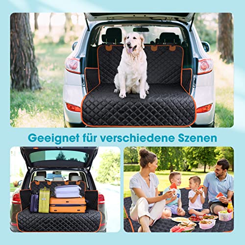 JOEJOY Kofferraumschutz Hund mit Seiten- und Ladeschwellenschutz, Universal Kofferraum Schutzmatte Hund Wasserdicht Kratzfest - Hundedecke Auto Kofferraum