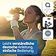 ADE Digitale Personenwaage | Körperwaage mit sehr präzisen Sensoren | hohe Tragkraft bis 180 kg und präzise 100 g Einteilung | weiße Marmoroptik