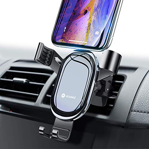 VICSEED [𝗨𝗽𝗴𝗿𝗮𝗱𝗲𝗱 𝟮𝗻𝗱 𝗚𝗲𝗻] Phone Mount for Car Vent[Never Break Vent Clip] Gravity Car Phone Holder Mount Auto Lock Hands Free Cell Phone Holder Car Vent for iPhone 14 Pro Max 13 12 All