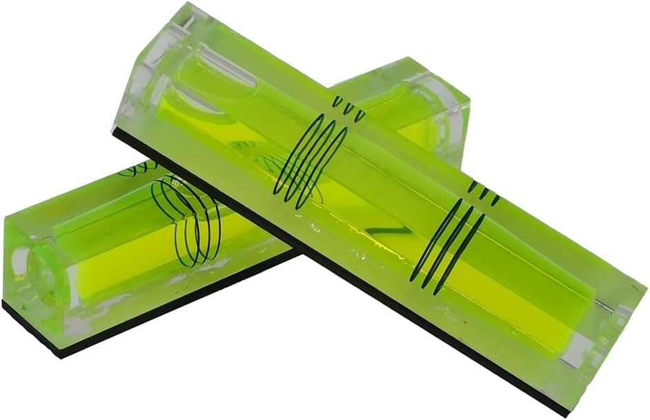 Nivel de burbuja horizontal de triple línea con imán rectangular 80x15x15mm 5