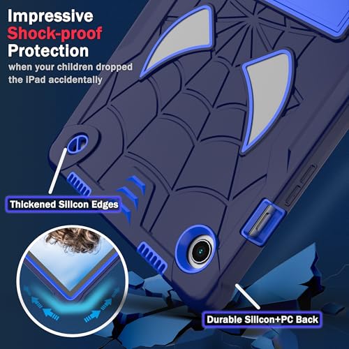 Housse antichoc Samsung Tab A8 10.5 avec support intégré et sangle réglable bleu - 6
