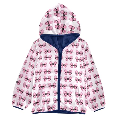 Bows Boys Fleece Coat,Children's Zip-Up Hoodie Jacket,Baby Warm Fashion Outerwear 3-10T,A113269