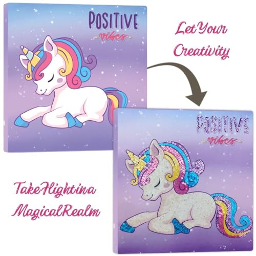 Image of TOYKRAFTT Unicorn Gifts for Girls Sand Art Kit for Kids - Art & Craft Kits for Kids, Toys for Girls 7-14 Years, 5 6 7 Year Old Girl Birthday Gift, Magic Sequin Craft Items