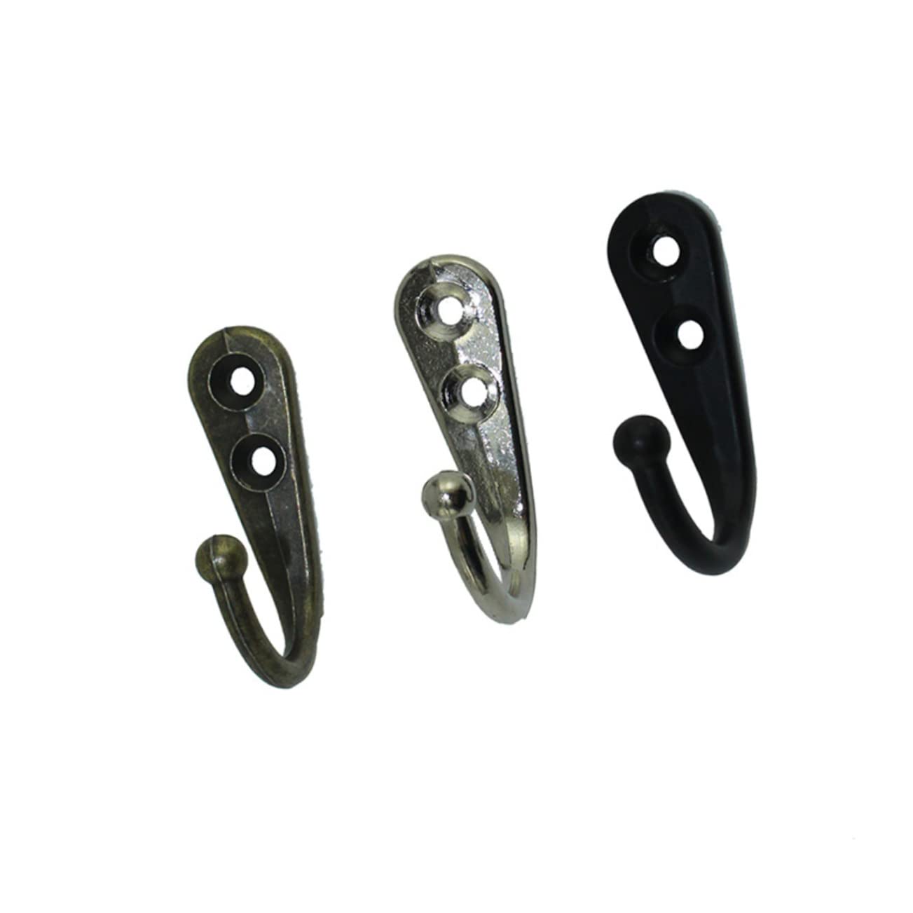 20 Stück Kleiderständer aus Metall Handtuchhaken Metallhaken Metallbügel S-Haken Handtuchhalter Kleiderhaken Kleiderbügel Wandhaken Kleiderhaken Garderobe Hakenleiste Hakenleiste Schwarz Vi