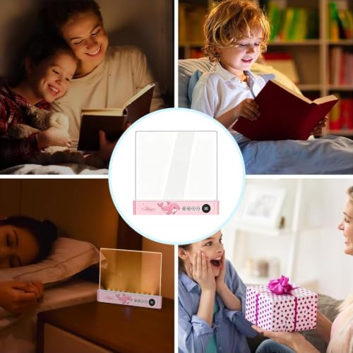 Luz de libro plana recargable portátil con atenuación de 3 colores y función de memoria 5