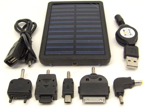 Portable Hybrid Solar Charger for Blackberry, Kindle 2/Dx, PDA, cellular phone, etc