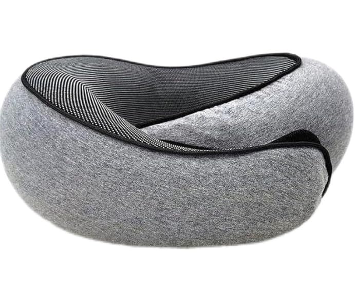 Almohada de Viaje Portátil, Cojín para el Cuello de Viaje, Almohada para Dormir en Avión, Cojín de Cuello para Viajes en Coche y Tren