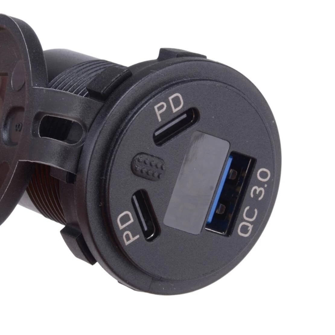 Naprawa samochodów Gniazdo samochodowe QC3.0 USB Ładowarka Gniazdo zasilania do woltomierza