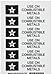Brady 95225, Fire Extinguisher Labels, 1 1/2" Height x 6" Width, Black on White, Legend "Use On Combustible Metals" (1 Card per Package, 6 Markers per Card)