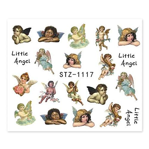 Angel Nail Art Stickers Virgin Mary Cupid Water Transfer Decals Sliders Heaven Design Tattoo Accessories Manicure CHSTZ1114-1121-STZ1117 Cover