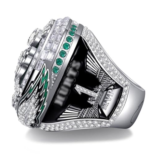 Anillos del campeonato de fútbol los Eagles 2025 réplica de lujo tallada a mano para coleccionistas 2