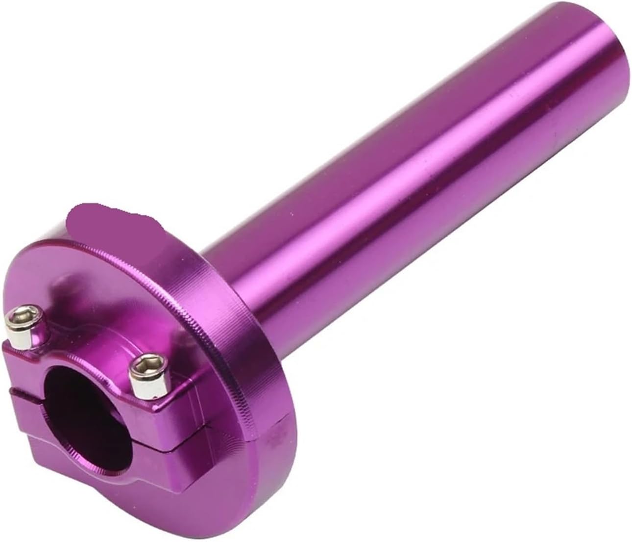 Multicolor Accelerator Throttle Twist Grips Handlebars Universal 22mm 7/8 Inch CNC Aluminum Compatible with Motorcycle Moped Scooter Bike(Purple)