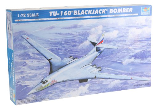 Trumpeter 1:72 Tupolev Tu-160 Blackjack Bomber kit de modélisme haut de gamme prestige