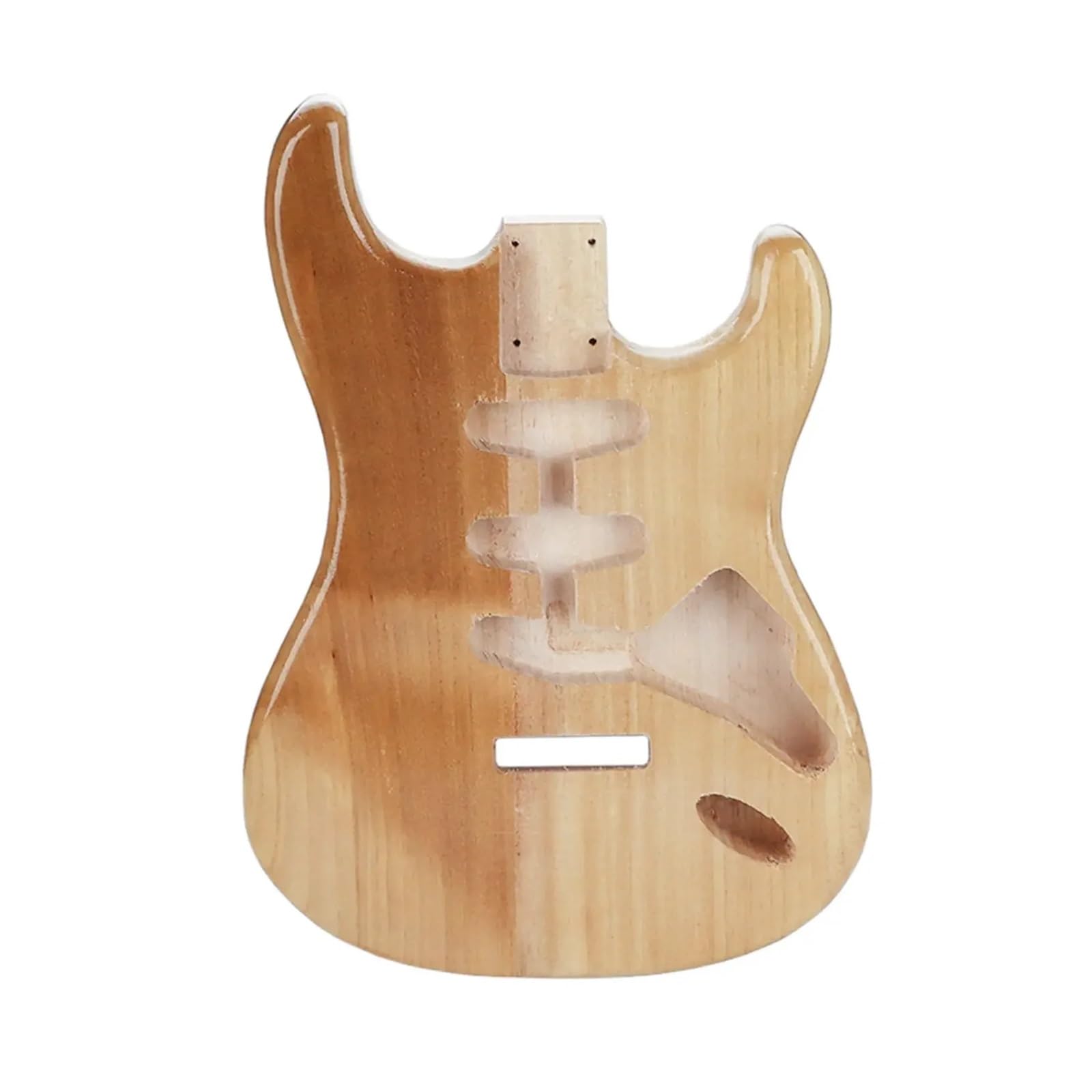 Cuerpo de guitarra eléctrica, pastillas SSS pintadas de madera maciza, perno en blanco en tacones, accesorio de repuesto de guitarra artesanal artesanal