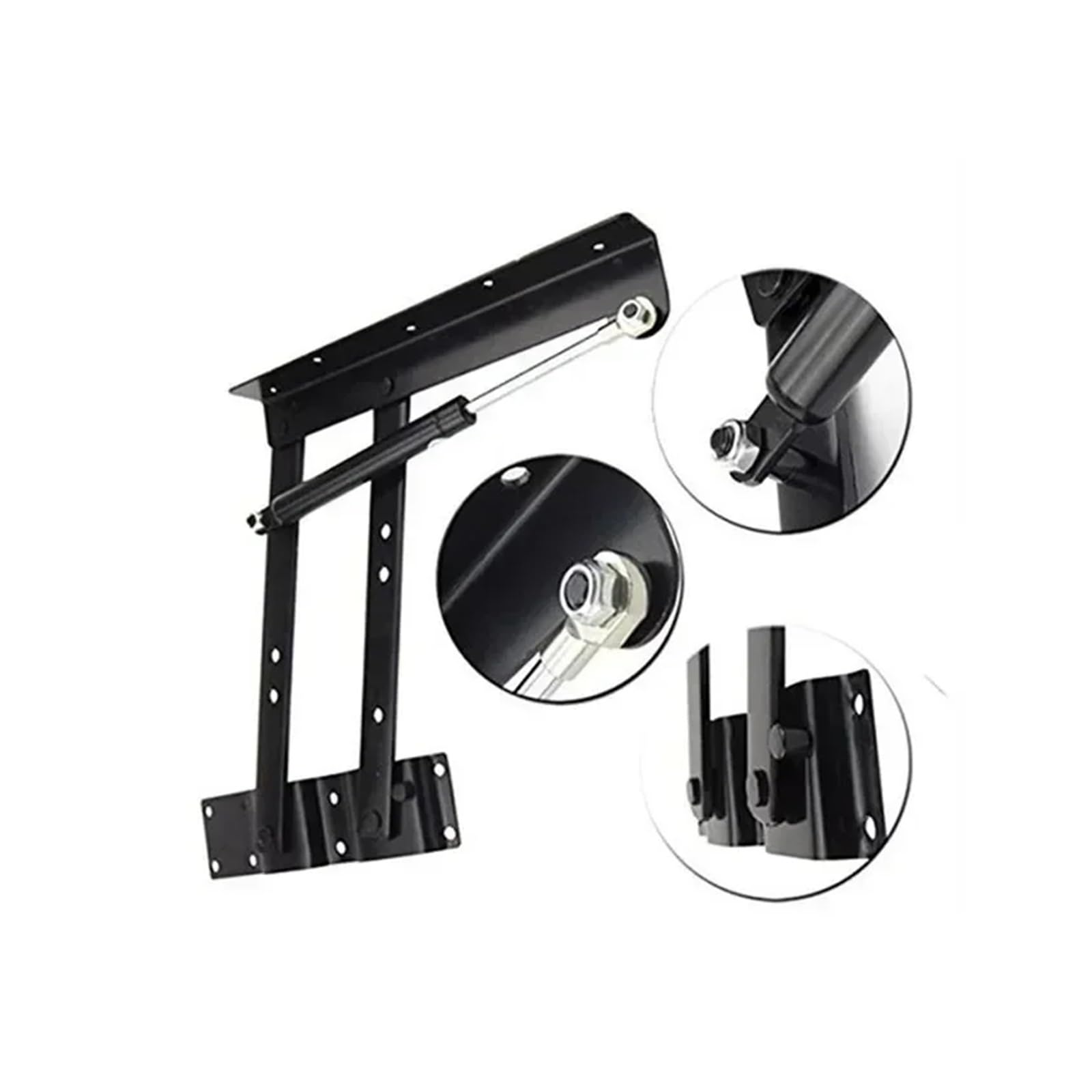 Bisagras plegables for marco de mesa, herrajes for levantar muebles | Accesorio mecánico que soporta la rotación y el almacenamiento de la tapa del escritorio.(A(30cm))