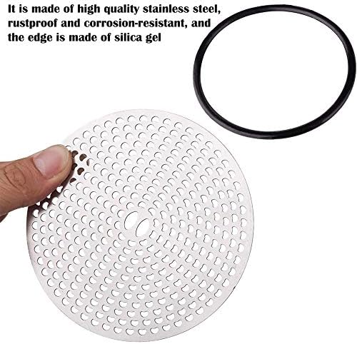 Shower Drain Cover Hair Catcher, Drain Protector Trap Mesh Easy Clean/Good Grips for Bath/Tub/Sink/Flat/Floor