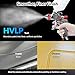 YUZES HVLP Spray Gun Kit with 1.4/1.7/2.0mm Nozzles, Air Spray Gun for Painting Cars, Furniture & DIY, 10 Disposable Paint Gun Cups & 600ml Mixing Cup with Ratio, with Paint Sprayer Accessories