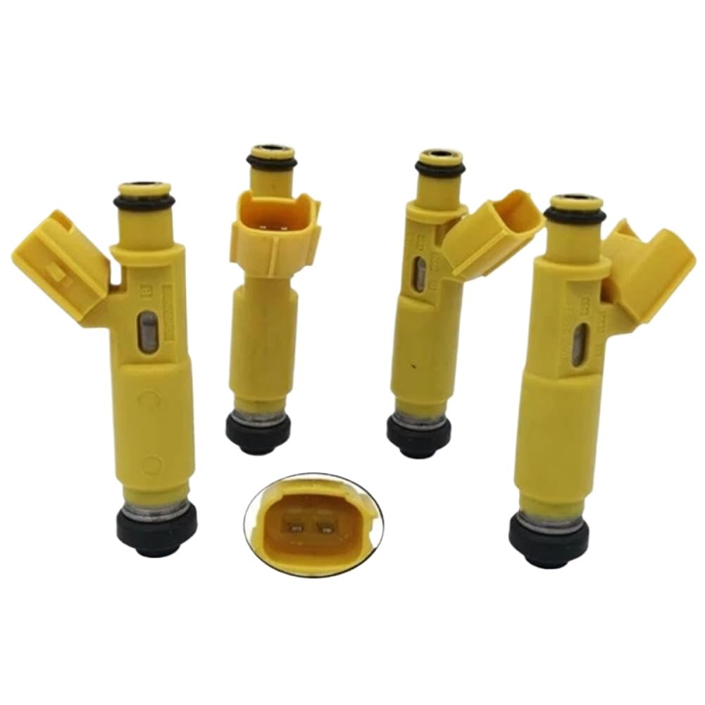 Enwdrnetw Onecolor Fuel Injector Nozzle Set Compatible With 4V-2.0L 2001-2003 23250-28050 2325028050 2320928050 23250-28020 23250-0H010