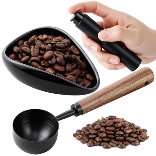 LemonRoad 3 Pcs Barista Accessories Kit Ceramic Coffee Bean Dosing