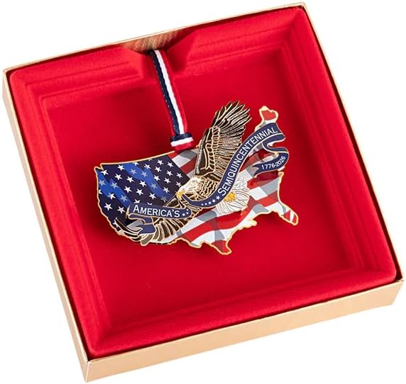AMERICA250 Eagle of Freedom Over America Ornament