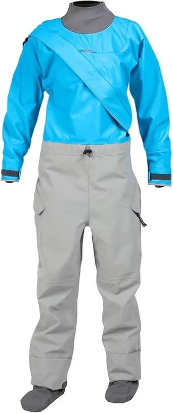 Dry Suits For Kayaking 3-Layer Waterproof Dry Suit For Women, Wetsuit Dry Suit With Zipper, Neoprene Gaskets