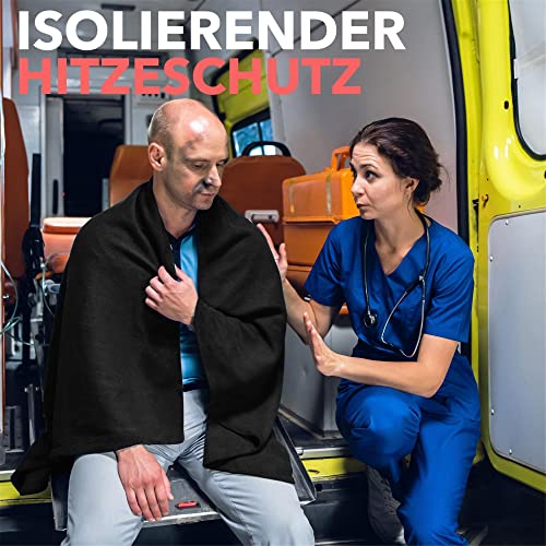 EVOCAMP Feuerfeste Unterlage - Hitzeschutzmatte hitzebeständig bis 982 °C - Lötmatte als feuerfeste Matte für sicheren Brandschutz - Brandschutzmatte als ideale Feuerschutzmatte (1m x 1m)