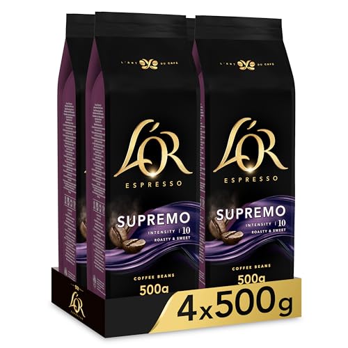 L'OR Espresso Café Grano Supremo | Intensidad 10 | 4x500 gr