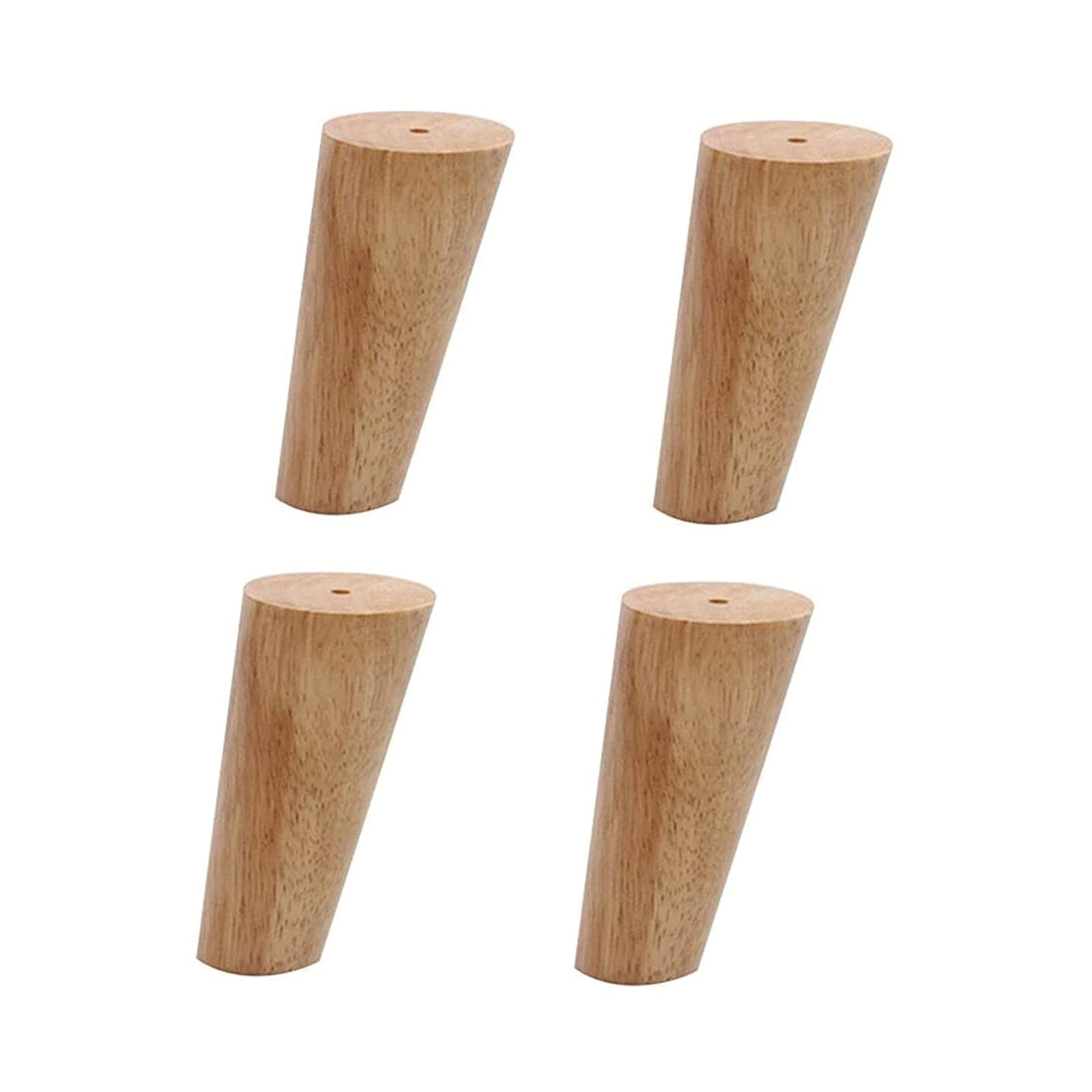 ZZYELegs for Furniture Oak Coffee Table Foot Support Sofa Foot Wooden Foot with Oblique Cone Mobile Raising Legs for Furniture，Niture Feet 4X in Tapered Solid Wood, Furniture Feet (Color : 8cm)