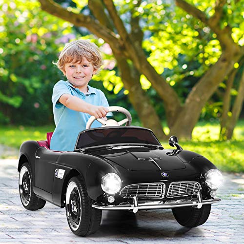 image for Costzon Ride on Car, 12V Battery Powered Classic Vintage Electric Vehi