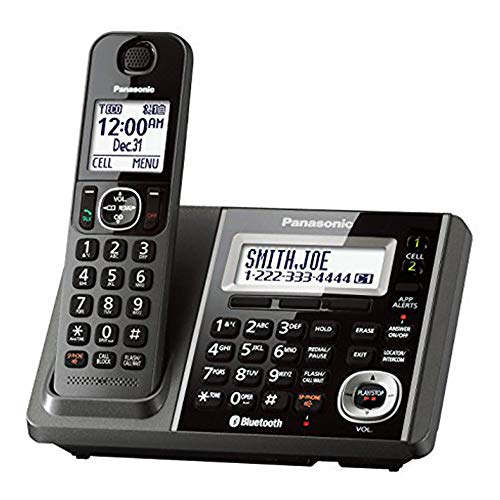 Panasonic KX-TGF370M Link2Cell-Bluetooth Cordless Phones w Answering Machine (Renewed)