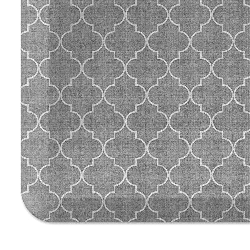 NewLife by GelPro Ergo-Foam Cushioned Anti-Fatigue Standing Kitchen Floor Mat Padded Stain-Resistant Waterproof Non-Slip Comfort Padded DeskOffice Mat - 20 x 32 Grasscloth Charcoal product thumbnail 11
