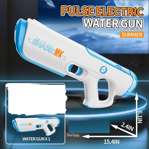 Image of MOROVIK Water Gun Toy with Automatic Water Absorption Function 25Ft Range | Self-Filling |High Pressure Mechanism Ideal Outdoor Toy for Pool & Beach Fun (Style 1) (Style 1)