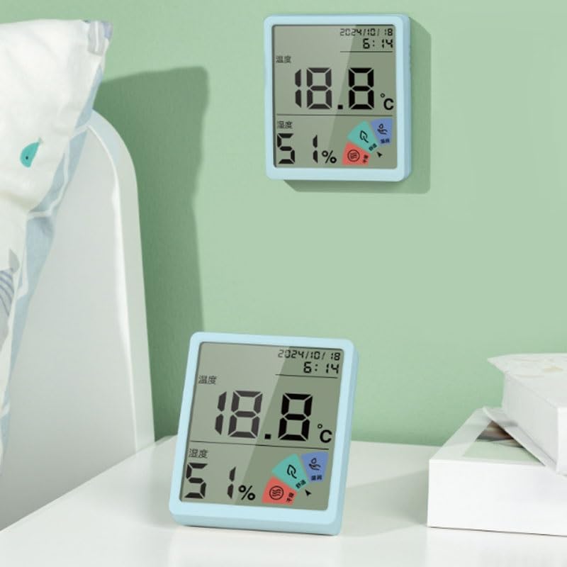Digital Indoor Household Wall Mounted Dry Temperature Gauge with Thermometer