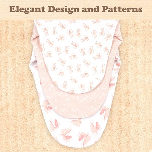 Image of Swaddles for Newborns - 3-Pack Infant Swaddles 0-3 Months - Adjustable Swaddle Sleep Sack with Zipper - Soft Organic Cotton Baby Wrap for Safe & Cozy Sleep