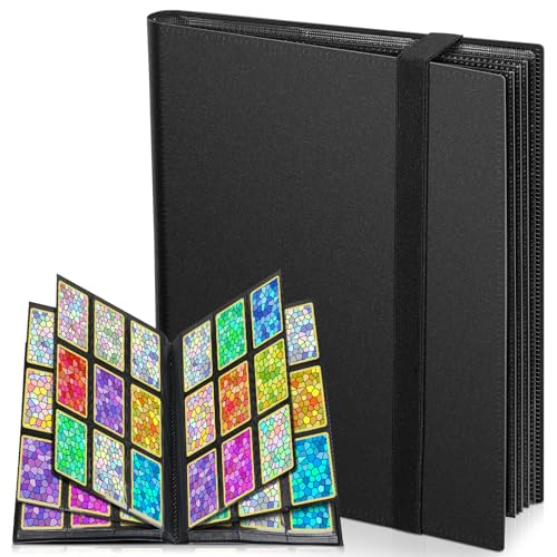 Classeur de Cartes à Collectionner, 24 Feuilles, 432 Pochettes, Classeur Cartes à Chargement Latéral, Sangle Elastique, Livre Cartes Étanche pour TCG, MTG,...
