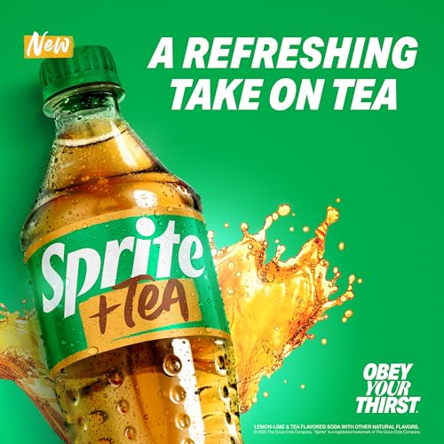 Image of Sprite + Tea, Lemon-Lime and Tea Flavored Soda , 12 fl oz, 12 pack