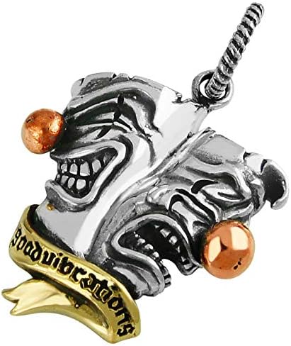 Amazon Pe21 ブランド名 2pieces シルバーアクセサリー ペンダントトップ メンズ トゥーフェイス タトゥー ペンダントトップのみの商品 ネックレス 通販