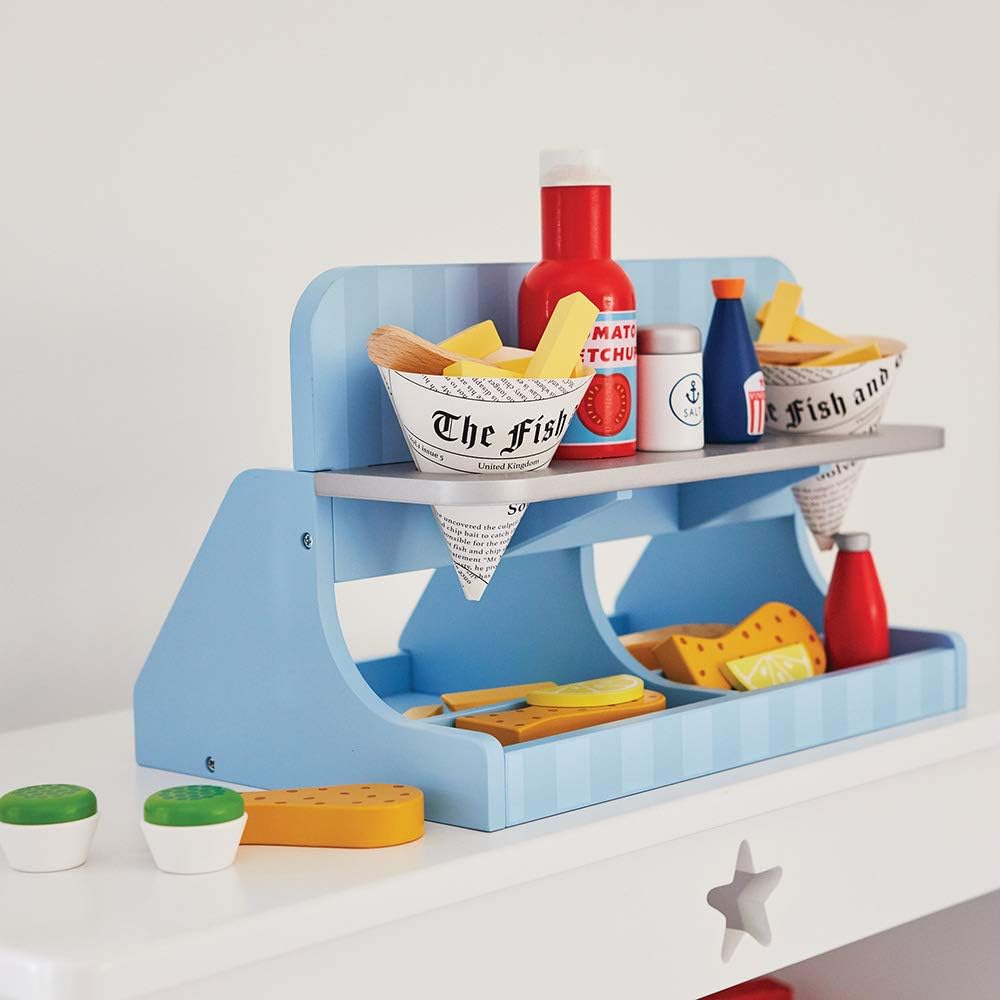 Wooden fish and chips toy Outlet