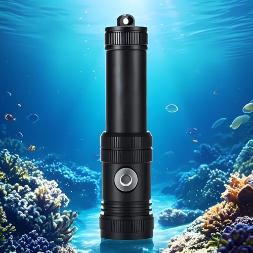 Lampe torche de plongée sous-marine à 4 modes d'éclairage étanche et robuste - 3