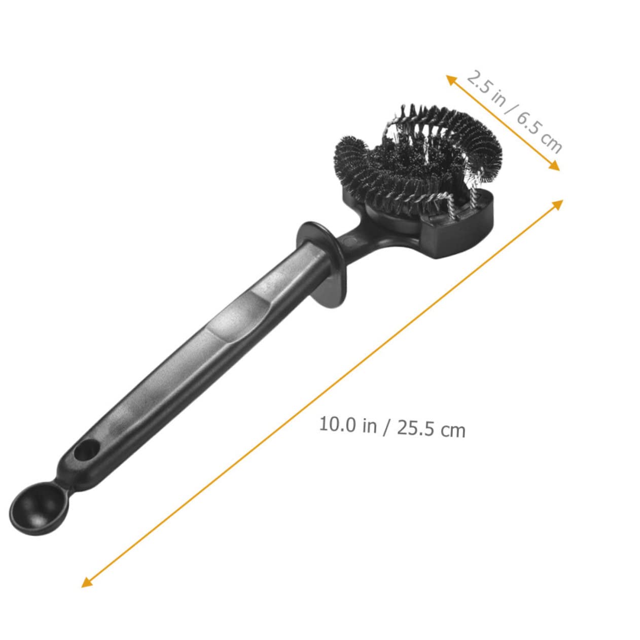 BEBEMOKO Convenient Espresso Machine Cleaning Brush with Detachable Bristles and Spoon for Efficient Group Head Maintenance for Coffee Makers and Espresso Machines