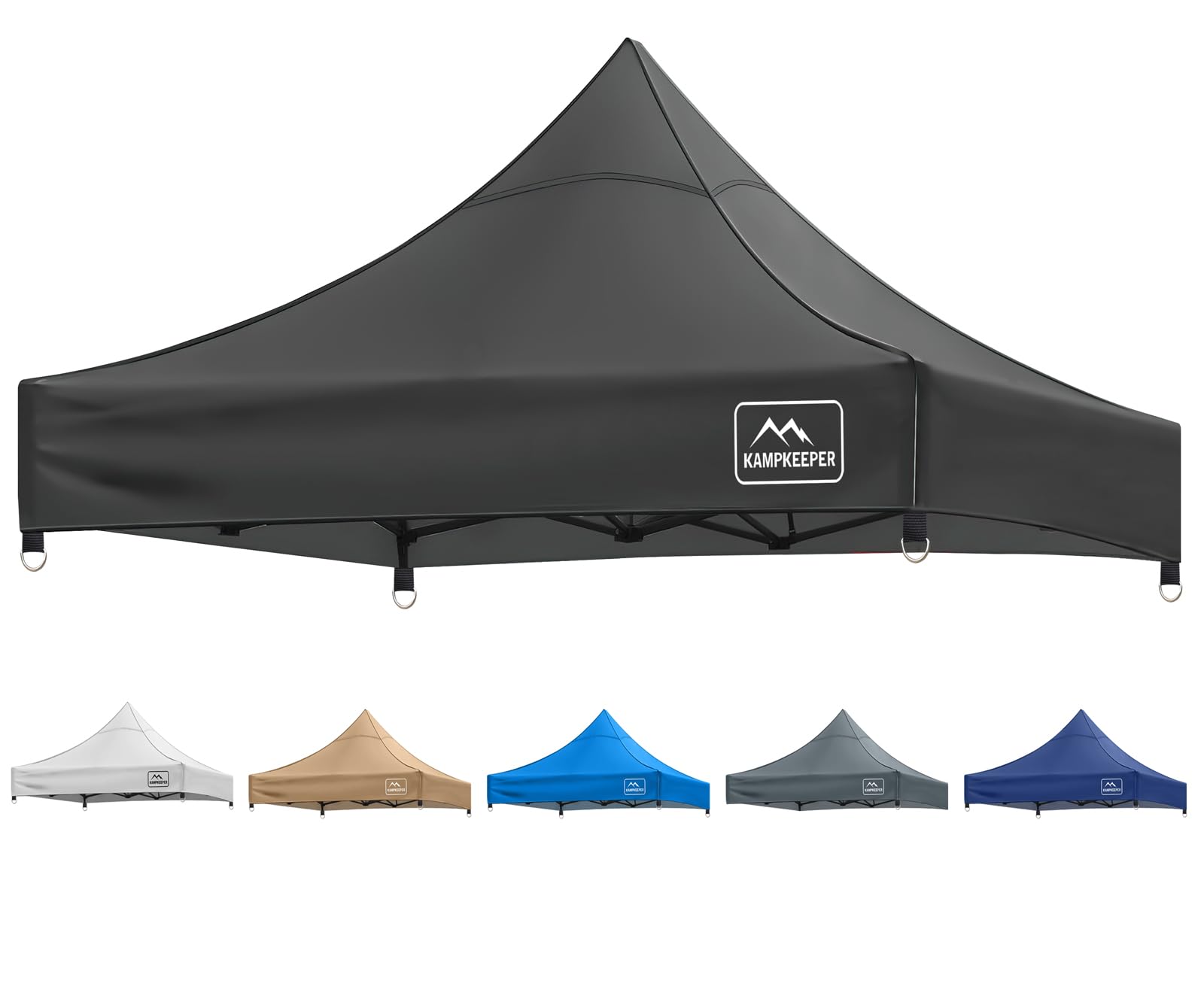 KAMPKEEPER Canopy Replacement Top Cover Roof for 10x10 Peak Straight Leg Canopy Tent