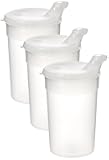 SP Ableware 745880000-1 Flo-Trol Convalescent Feeding Cup Transparent Universal, 8 Ounce (Pack of 3)