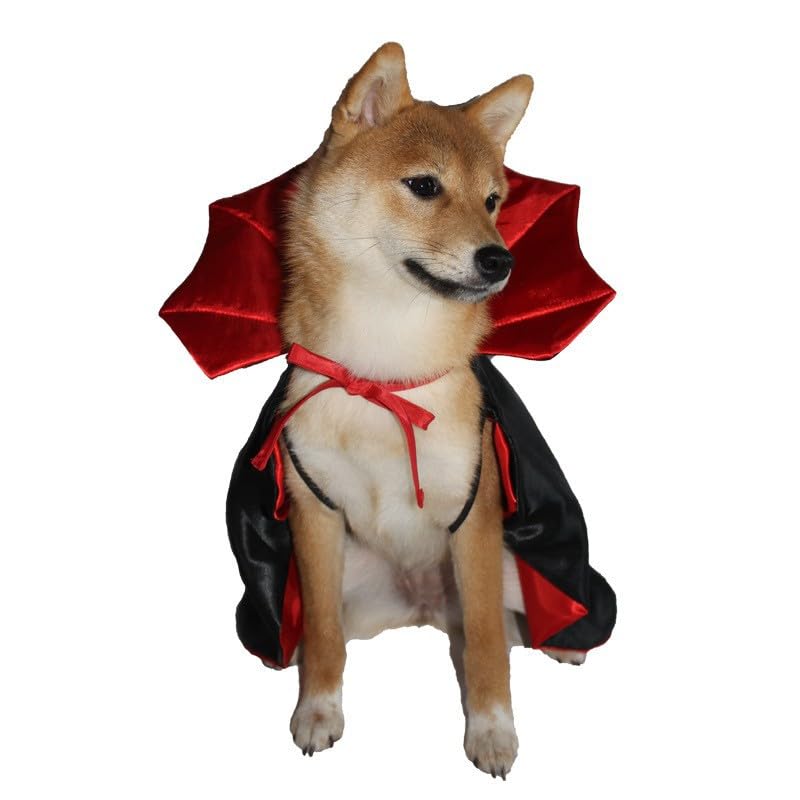 Disfraz de capa de vampiro demonio para perro Halloween